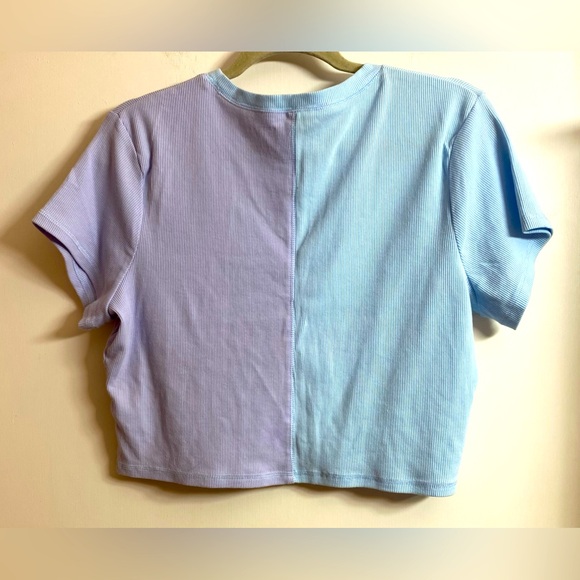 Arizona Women's Blue and Purple Crop-top size XXL - Picture 2 of 5